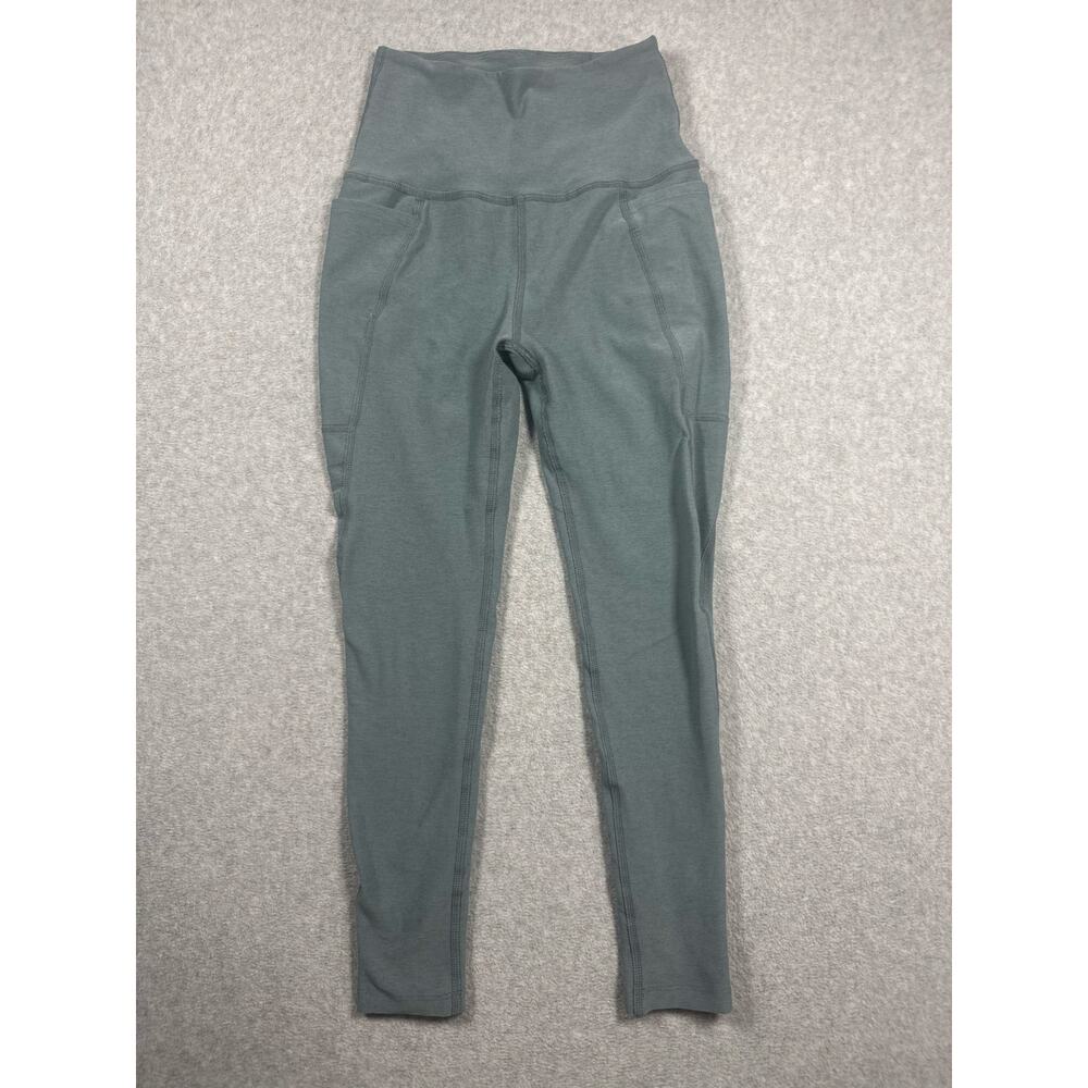 Beyond Yoga Ankle Leggings Women's Size Small Green High Rise with Side Pockets